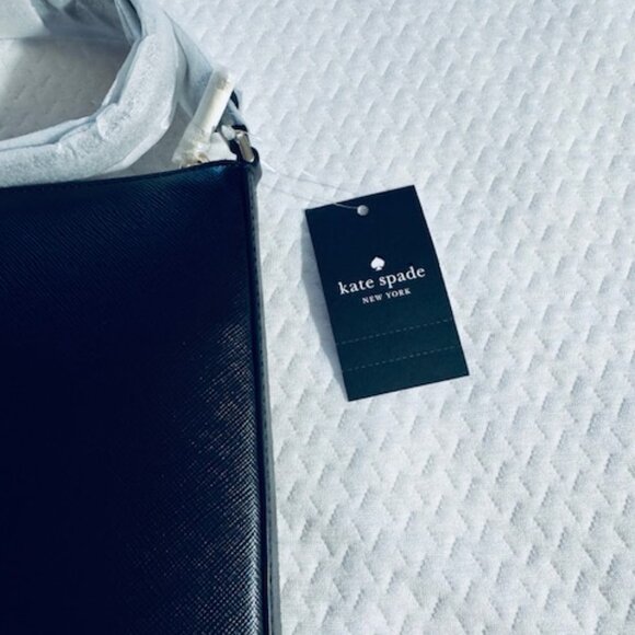 👜 Kate Spade Sadie Large Crossbody • Black Saffiano Leather • NWT • Classic! - Picture 4 of 9